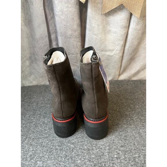 Bos. & Co. Zap Womens Gray Suede Zipper Ankle & Booties Boots EU 41, US 9.5 - Picture 3 of 8